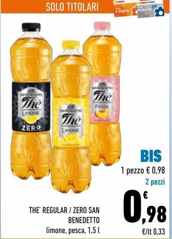 Conad City The regular / zero san benedetto offerta
