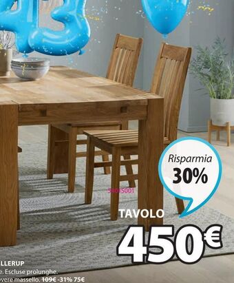 JYSK Tavolo offerta