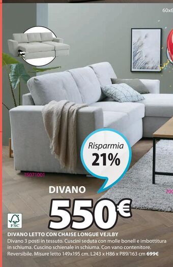 JYSK Divano offerta