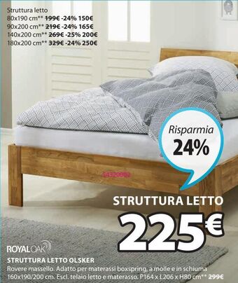 JYSK Struttura letto offerta