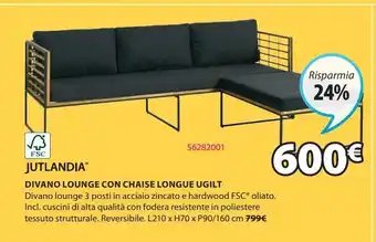 JYSK Divano lounge con chaise lounge ugilt offerta