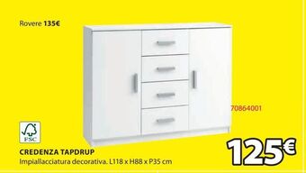 JYSK Credenza tapdrup offerta