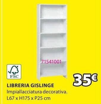 JYSK Libreria gislinge offerta