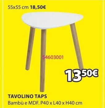 JYSK Tavolino taps offerta