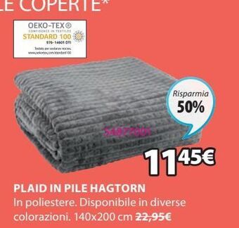 JYSK Plaid in pile hagtorn offerta