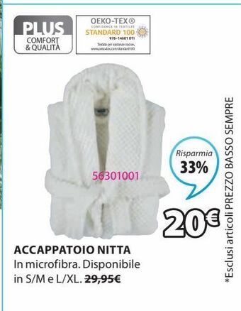JYSK Accappatoio nitta offerta