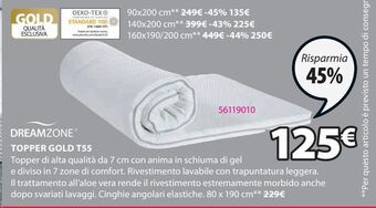 JYSK Topper gold t55 offerta