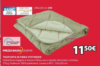 JYSK Trapunta in fibra stetinden offerta