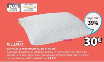 Guanciale in memory foam lyngen