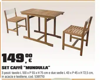 OBI Set caffè “mundulla” offerta