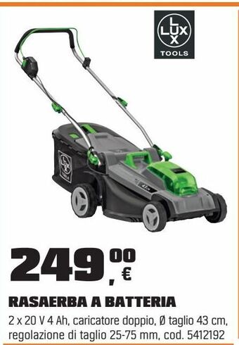 Rasaerba a batteria