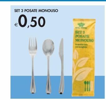 Bennet Set 3 posate monouso offerta