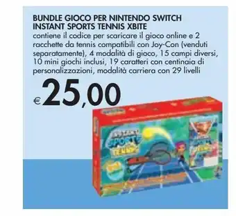 Bundle gioco per nintendo switch instant sports tennis xbite