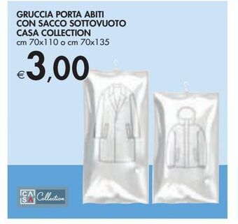 Bennet Gruccia porta abiti con sacco sottovuoto casa collection offerta