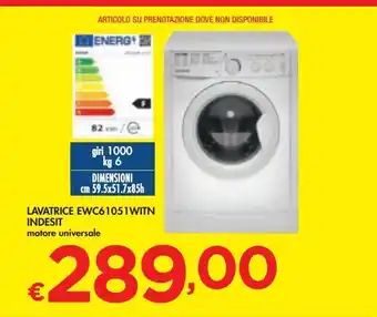 Lavatrice indesit exc61052wtin