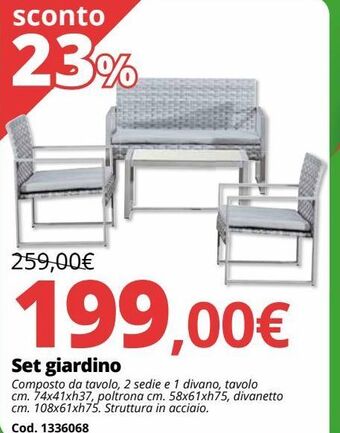 Brico Io Set giardino offerta