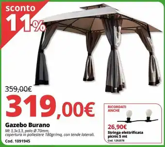 Brico Io Gazebo burano offerta