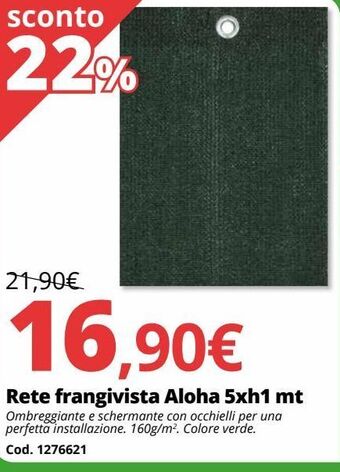 Rete frangivista aloha 5xh1 mt