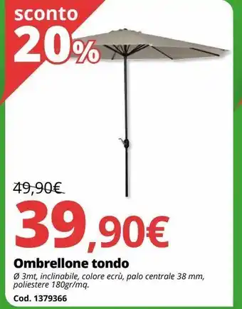 Ombrellone tondo