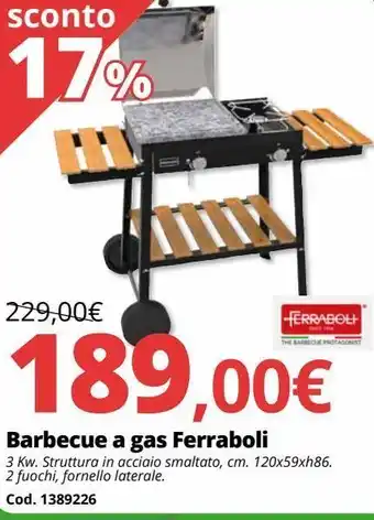 Brico Io Barbecue a gas ferraboli offerta