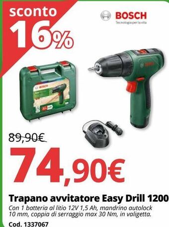 Brico Io Trapano avvitatore easy drill 1200 offerta