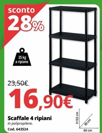 Brico Io Scaffale 4 ripiani offerta