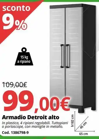 Brico Io Armadio detroit alto offerta
