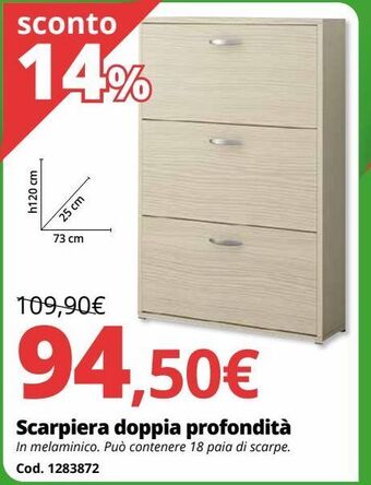 Brico Io Scarpiera doppia profondità offerta