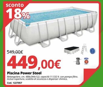 Brico Io Piscina power steel offerta