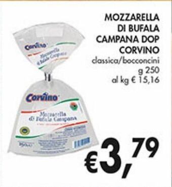 Supermercato Coal Mozzarella di bufala campana dop corvino classica/bocconcini g 250 offerta