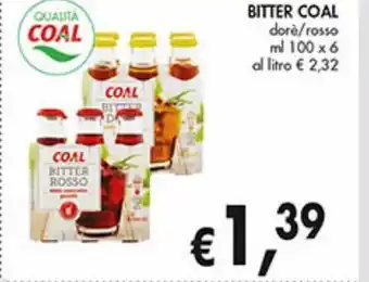 Bitter coal dore/rosso ml 100 x 6