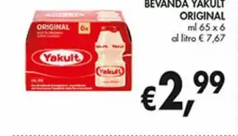 Bevande yakult original ml 65 x 6