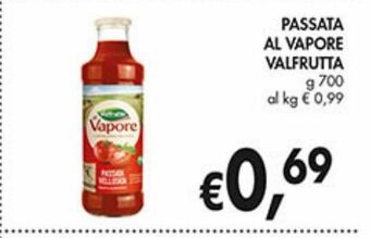 Supermercato Coal Passata al vapore valfrutta g 700 offerta