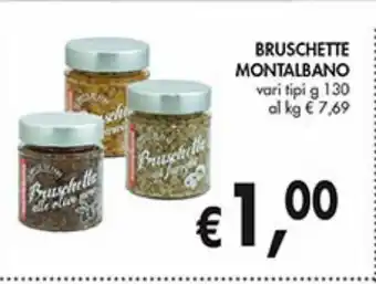 Supermercato Coal Bruschette montalbano vari tipi g 130 offerta
