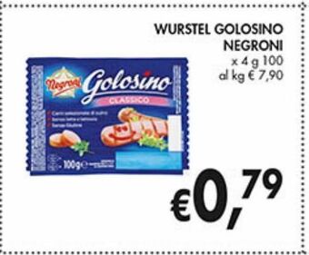 Wurstel golosino negroni