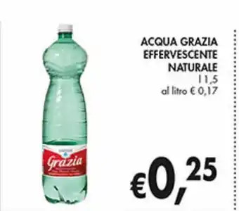Acqua grazia effervescente naturale