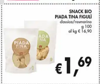 Snack bio piada tina figuli