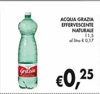 Acqua effervescente naturale grazia l 1.5