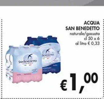 Acqua san benedetto naturale/frizzante cl 50 x 6