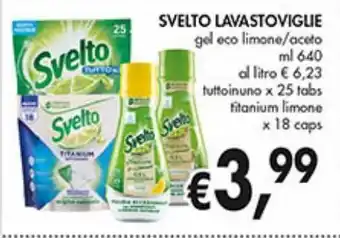 Svelto lavastoviglie