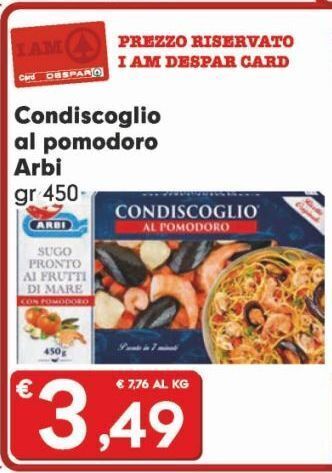 DeSpar Express Condiscoglio al pomodoro arbi gr 450 offerta