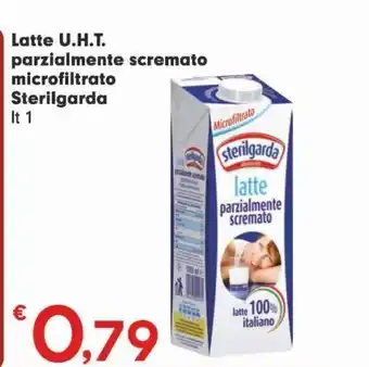 Latte uht microfiltrato parzialmente scremato sterilgarda lt 1