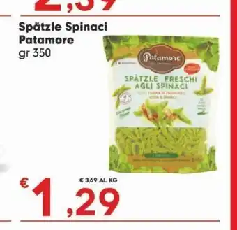 Spatzle spinaci patamore