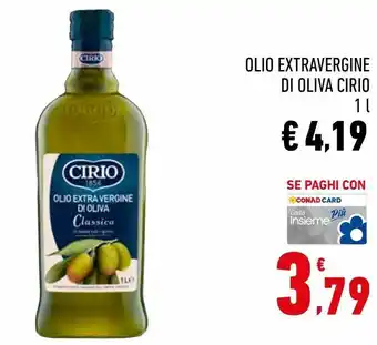 Conad City Olio extra vergine di oliva cirio offerta