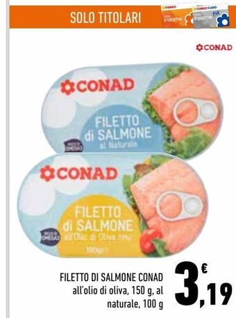 Conad City Filetto di salmone conad offerta