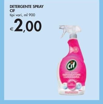 Bennet Detergente cif spray tipi vari ml 900 offerta