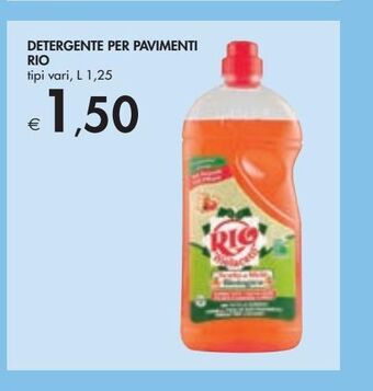 Bennet Detergente per pavimenti rio tipi vari l 1.25 offerta