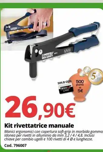 Kit rivettatrice manuale