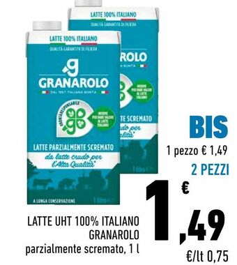 Conad City Latte uht 100% italiano granarolo offerta