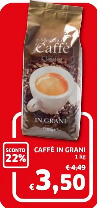 Ecu Discount Caffè in Grani 1 kg offerta